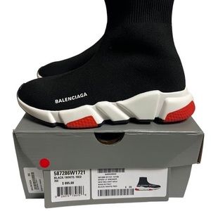 Balenciaga Black Red IT35 W35 Women Speed Trainers